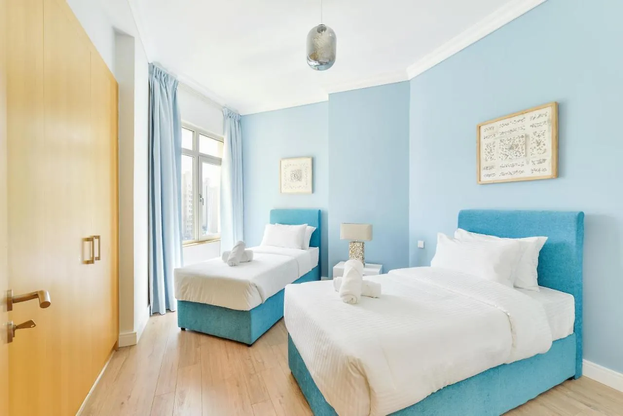 Apartment Shoreline - Beachfront Luxury Palm Jumeirah - Free 5* Beach Resorts Access Dubai